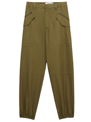 Green Military Cargo Pants for Men - SS24