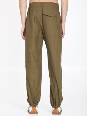 Green Military Cargo Pants for Men - SS24