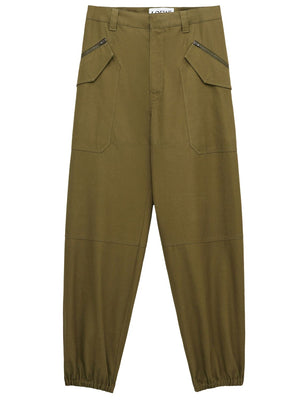 LOEWE Stylish Cargo Trousers for Men in Teadtglaze - SS24 Collection