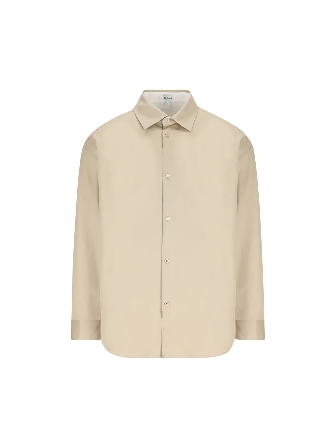 LOEWE Men's Cotton Overshirt with Anagram Embossing