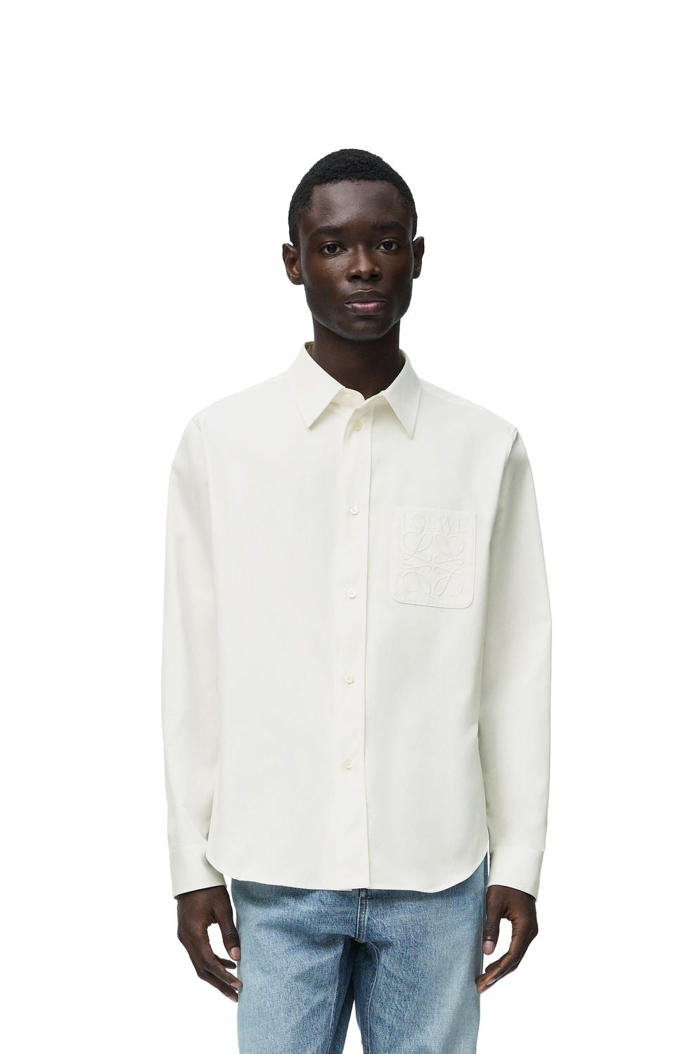 LOEWE Elegant White Tailored Shirt