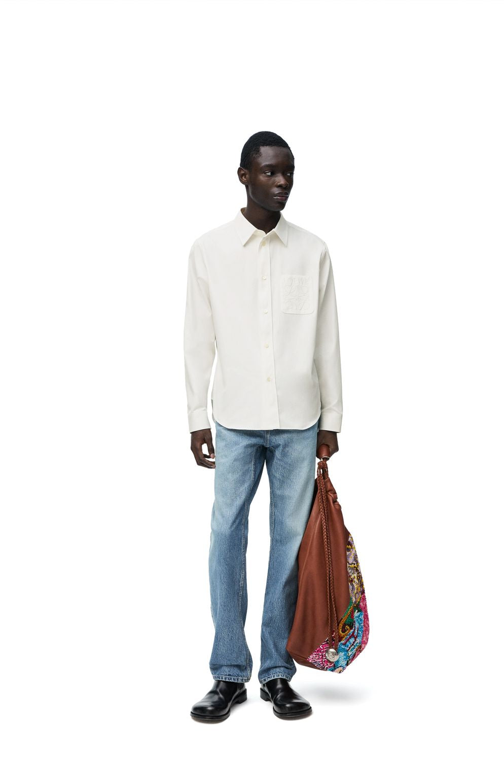 LOEWE Elegant White Tailored Shirt