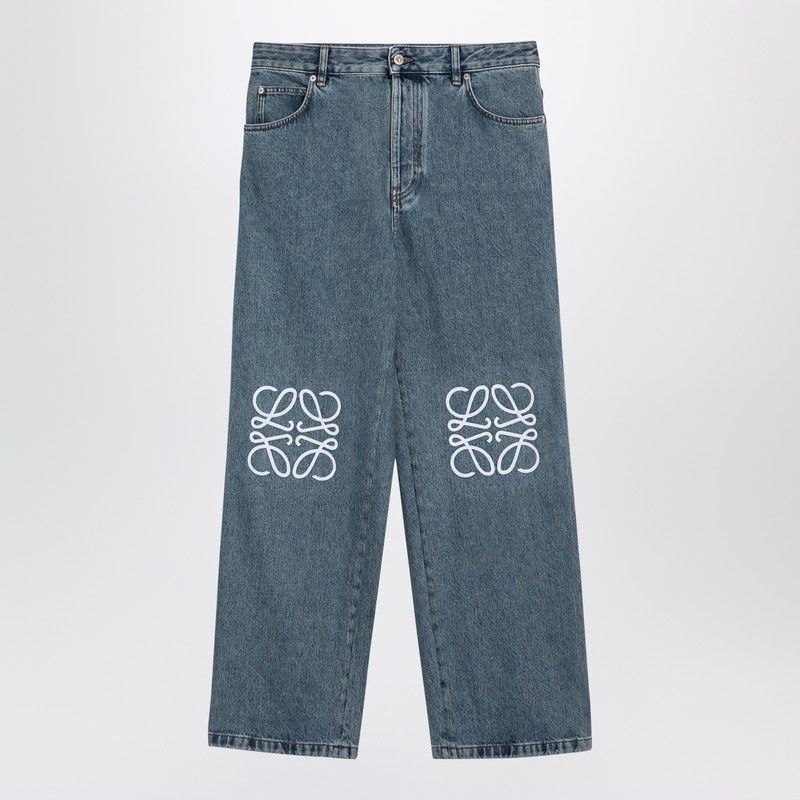 Quần Jeans Thêu Màu Xanh Đặc Trưng