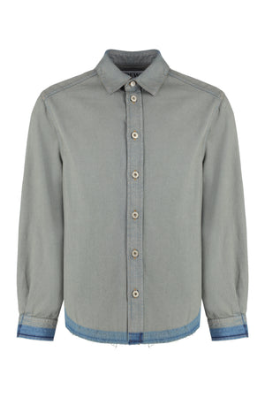 LOEWE Fashionable Men's Gray Denim Shirt | FW24 Collection