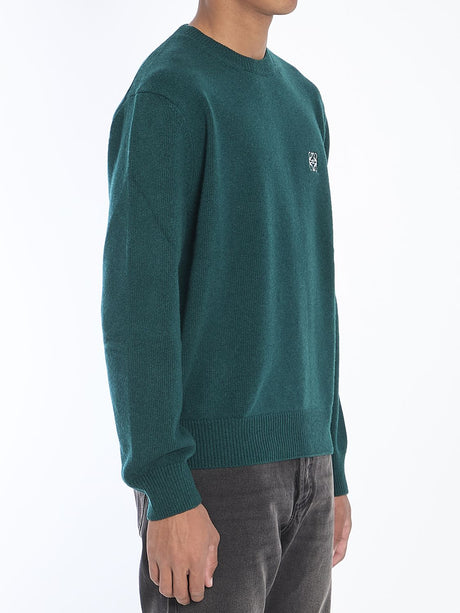 LOEWE Anagram Embroidered Crewneck Sweater - Relaxed Fit