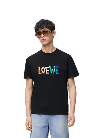 LOEWE Luxury Relaxed Fit Cotton Blend T-Shirt