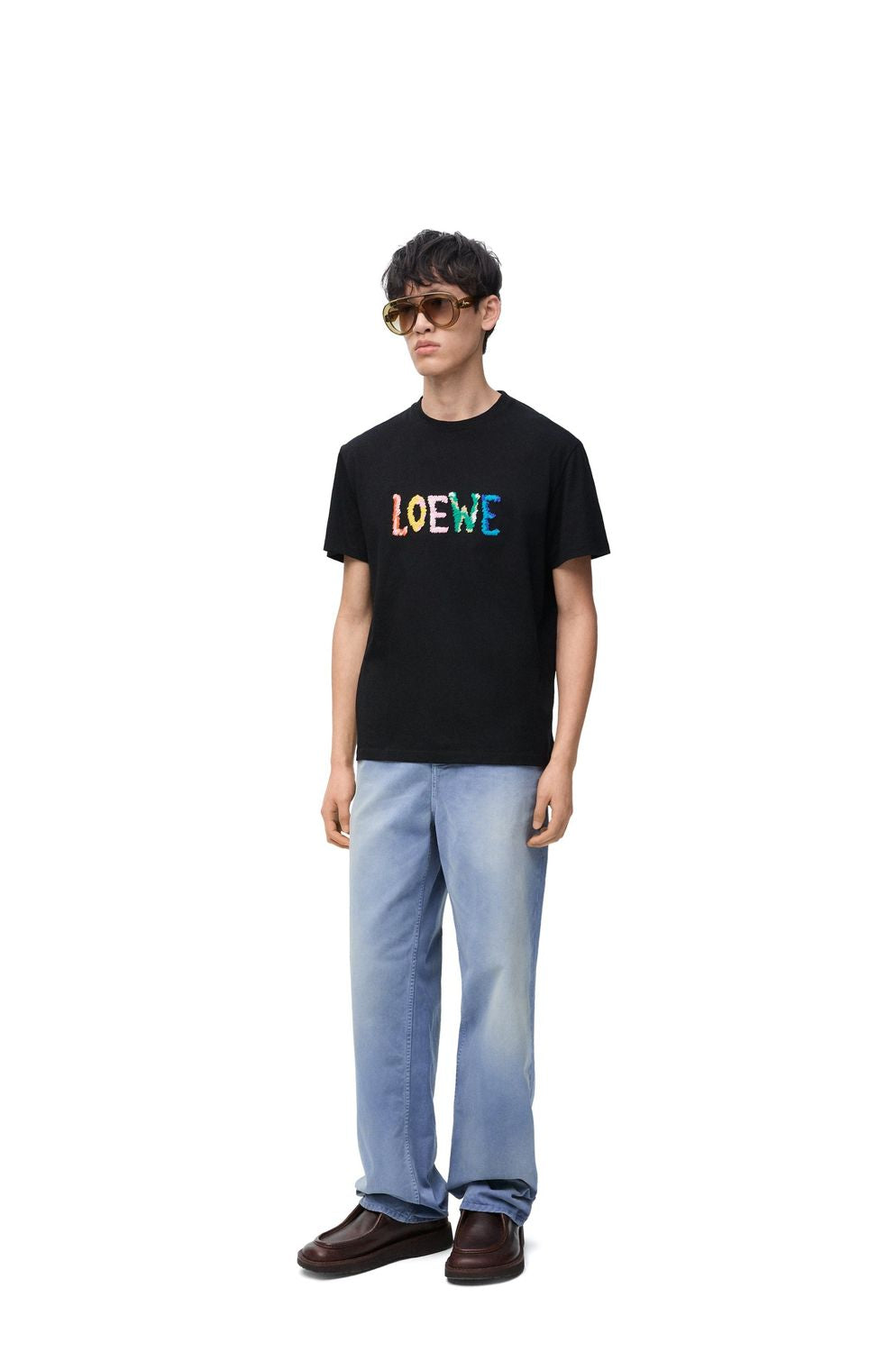 LOEWE Luxury Relaxed Fit Cotton Blend T-Shirt