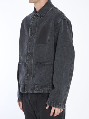 LOEWE Men's Workwear Jacket in Denim - Regular Fit