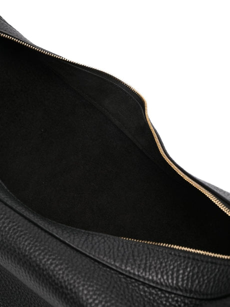 KHAITE Augustina Pebbled Leather Hobo Handbag