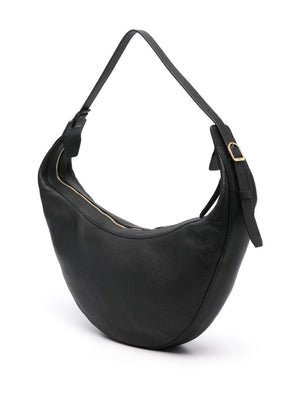 KHAITE Augustina Pebbled Leather Hobo Handbag