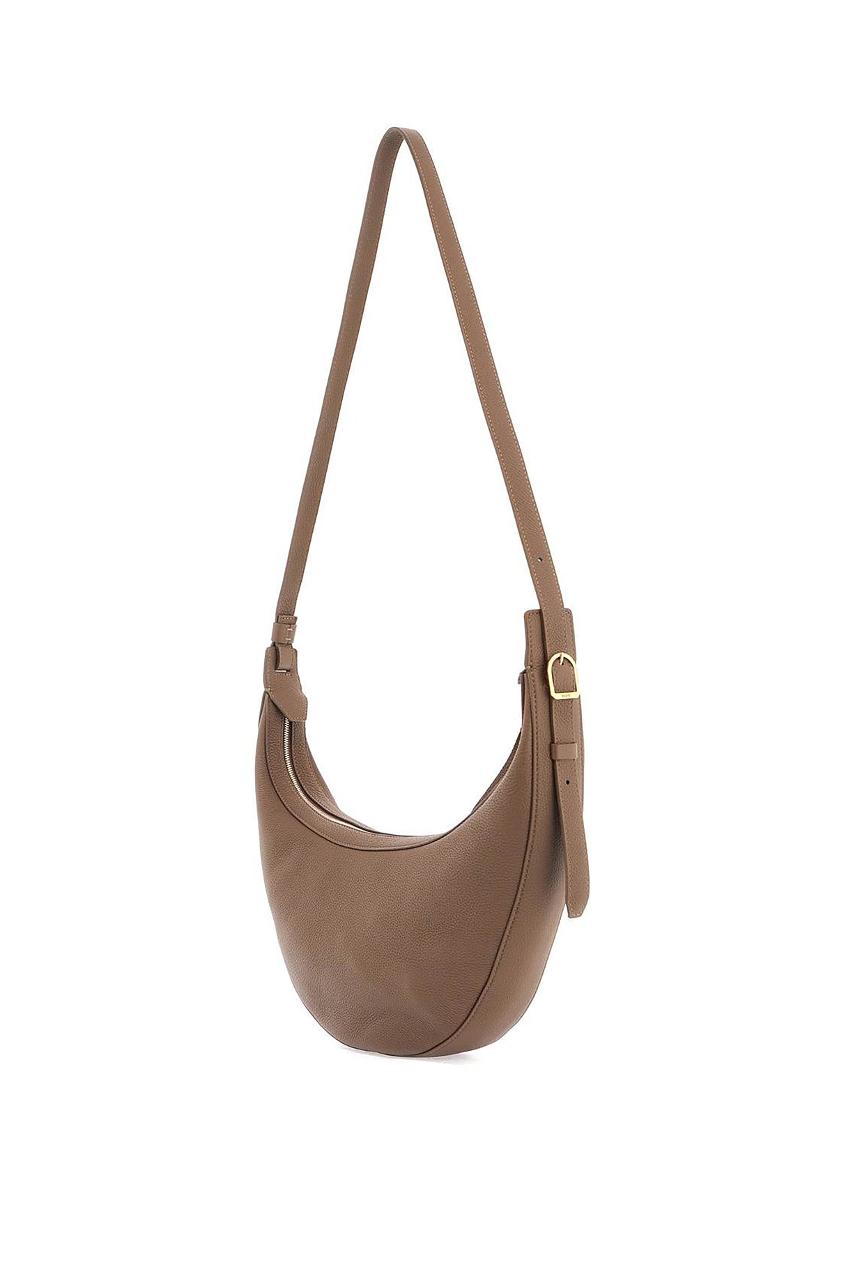 KHAITE Mini Hammered Leather Hobo Handbag