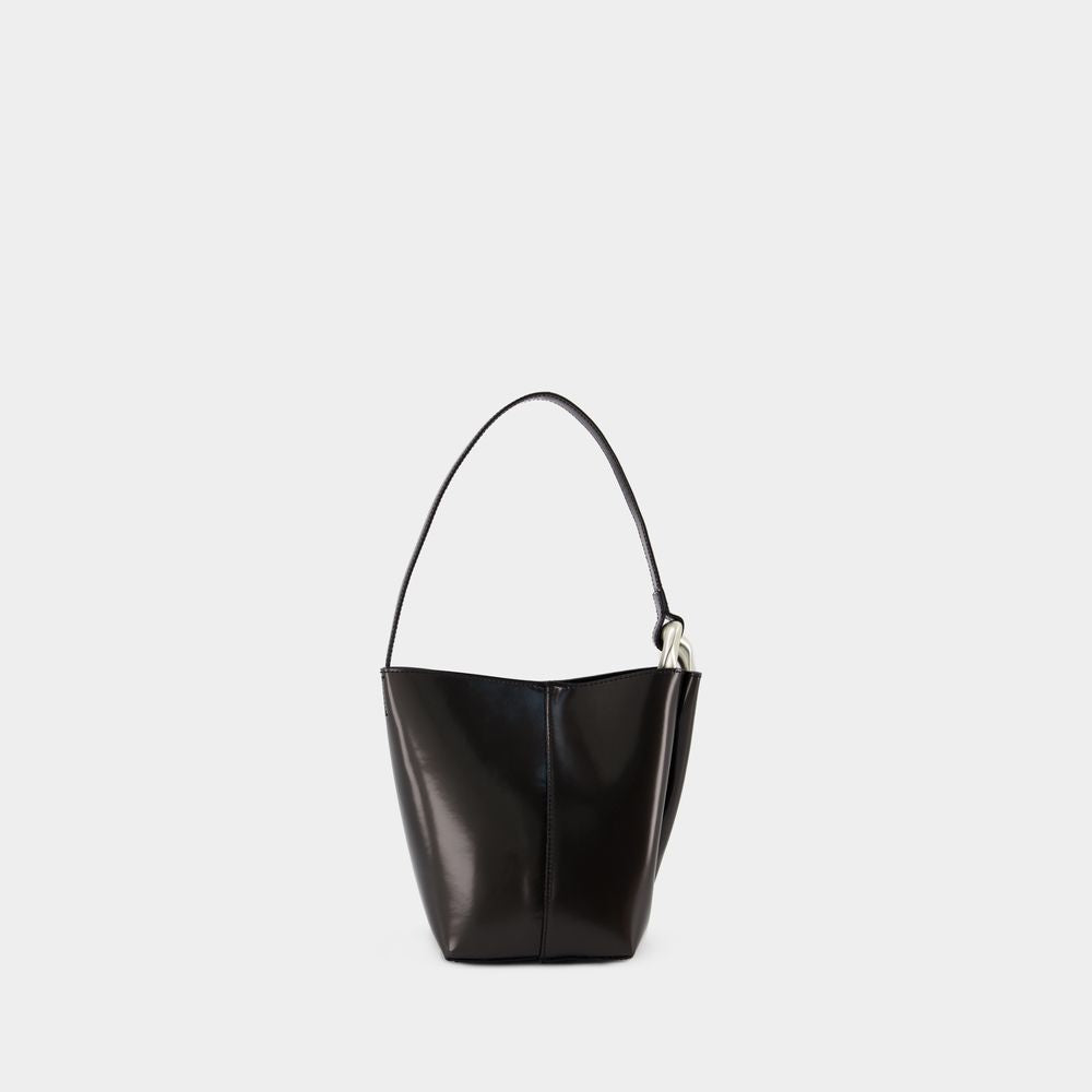 JW ANDERSON The Corner Mini Bucket Shoulder Bag in Black