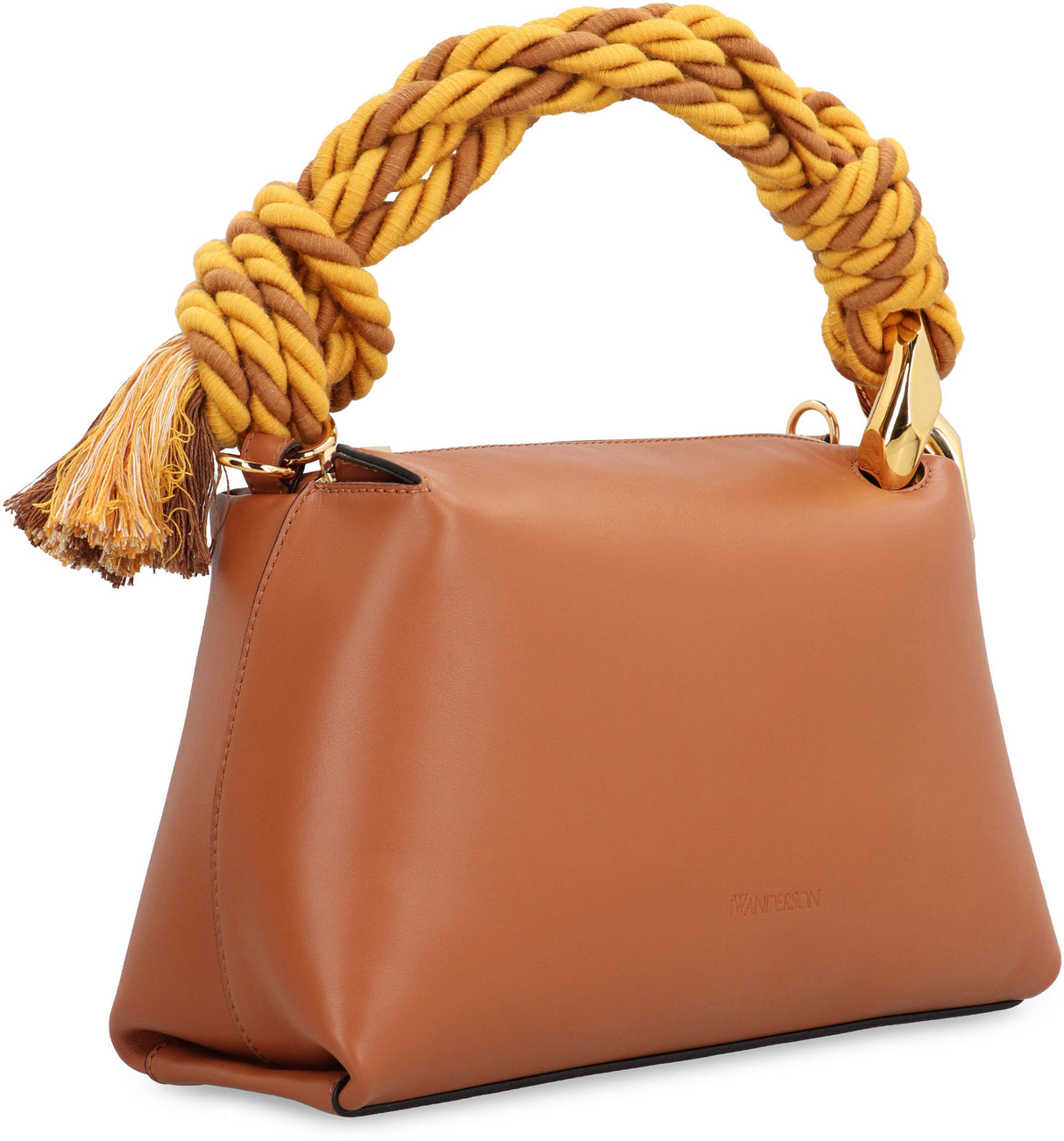 JW ANDERSON Leather Handbag with Rope Handle - 28cm