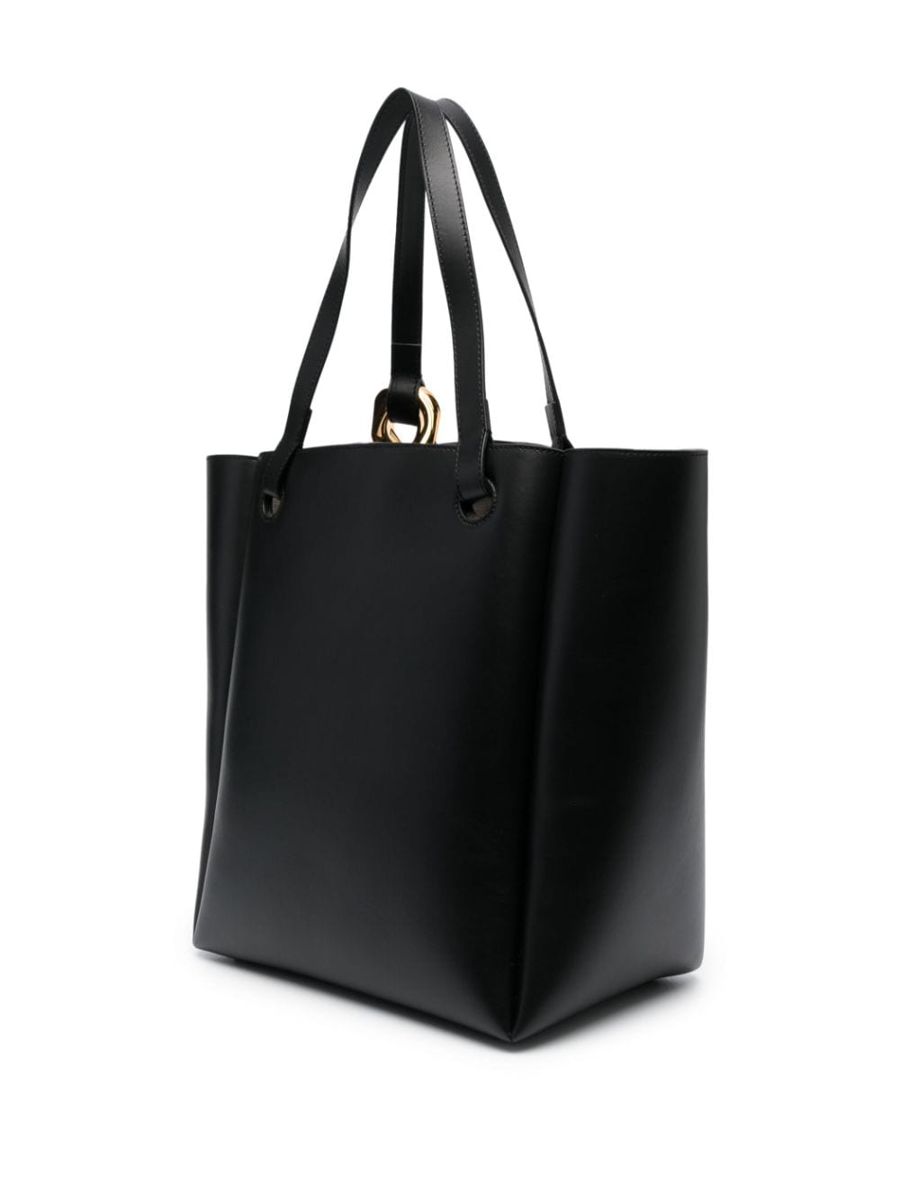 Chain Basket Tote for Women in Black