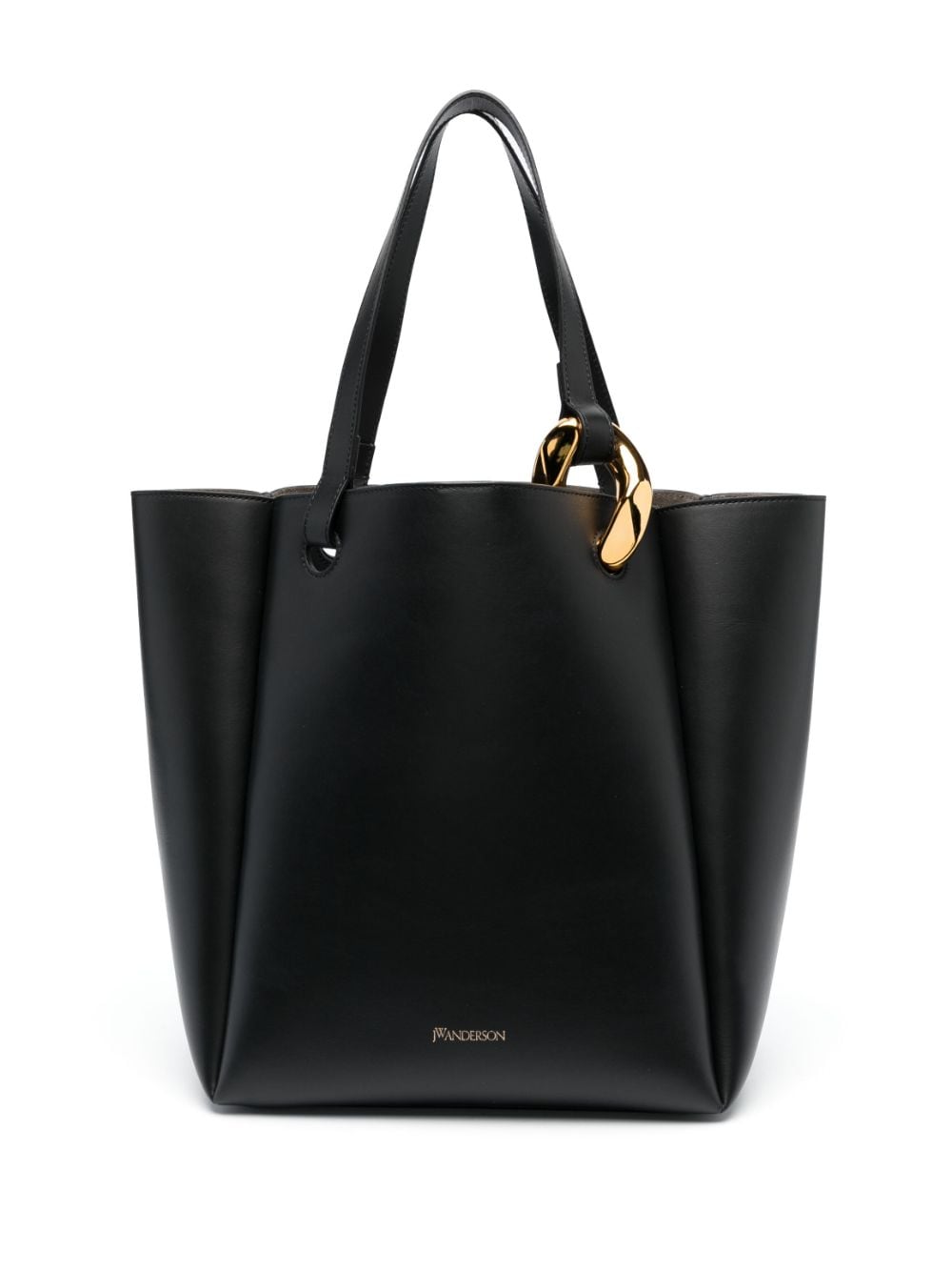 Chain Basket Tote for Women in Black