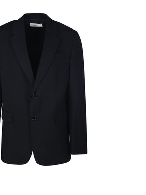 AMI PARIS Elegant Black Single-Breasted Blazer