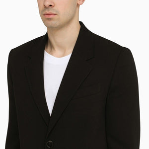 AMI PARIS Classic Black Wool Jacket for Men (SS24)