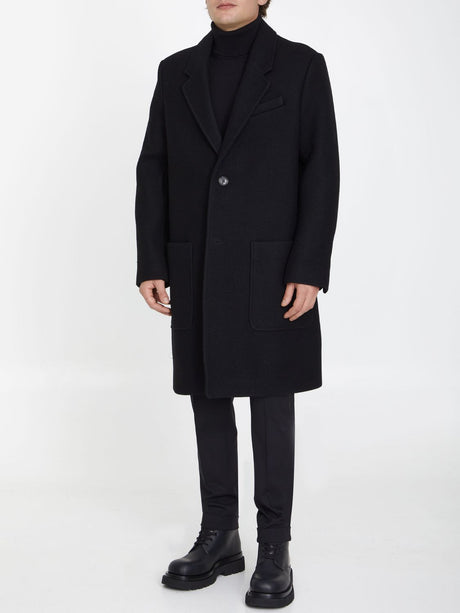 AMI PARIS Men's Black Wool Jacket - FW23