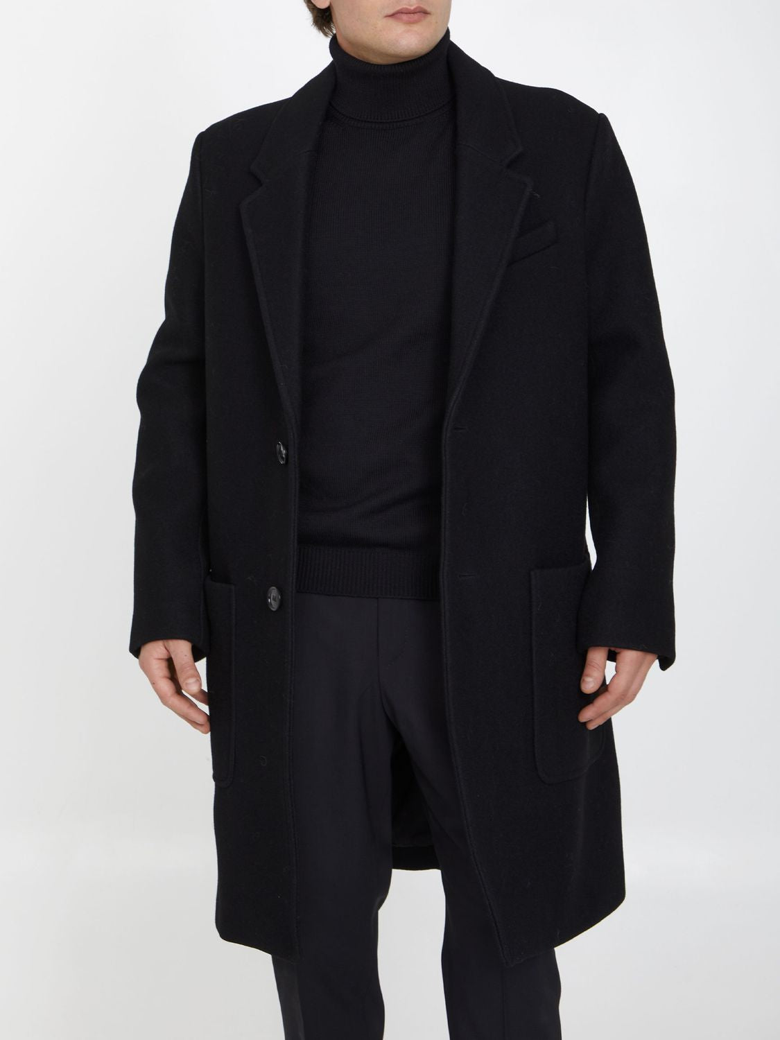 AMI PARIS Single-Breasted Wool Jacket