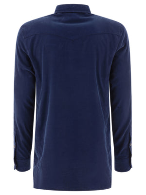 TOM FORD Elegant Men's Long Top in Classic Blue - 2024 Collection