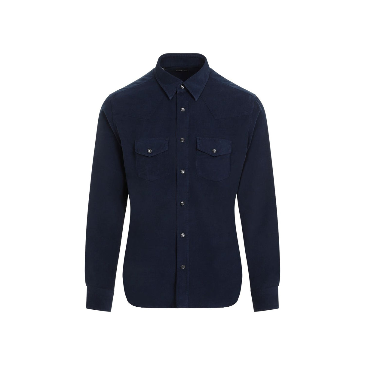 TOM FORD Luxury Corduroy Cotton Shirt - Deep Blue