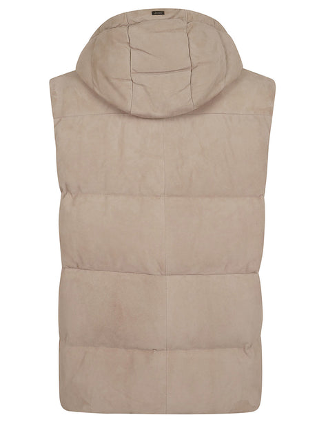 HERNO Luxury Leather Waistcoat for Men - Sophisticated Style Essentials