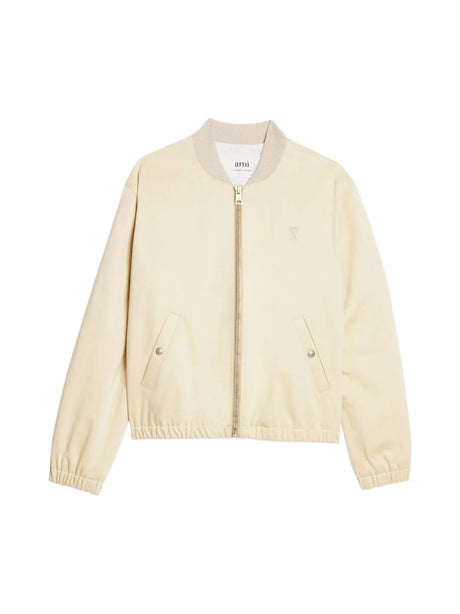 AMI PARIS Cozy Logo Bomber Jacket