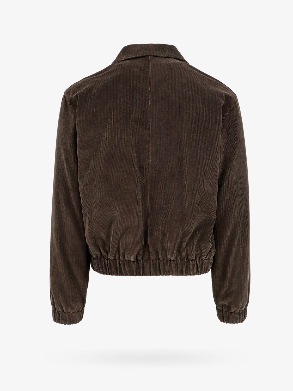 AMI PARIS Luxury Dark Coffee Padded Corduroy Jacket