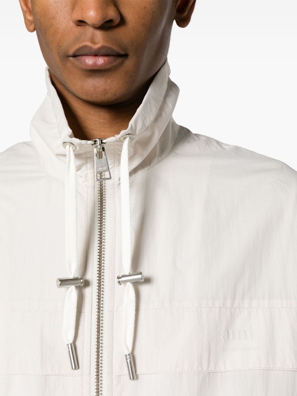 Chalk Men's Windbreaker by AMI PARIS