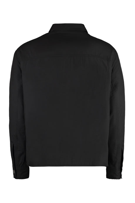 AMI PARIS Men's Black Nylon Overshirt for 2024 Season