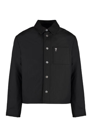 AMI PARIS Tech Fabric Jacket for Men - Fall/Winter 2024