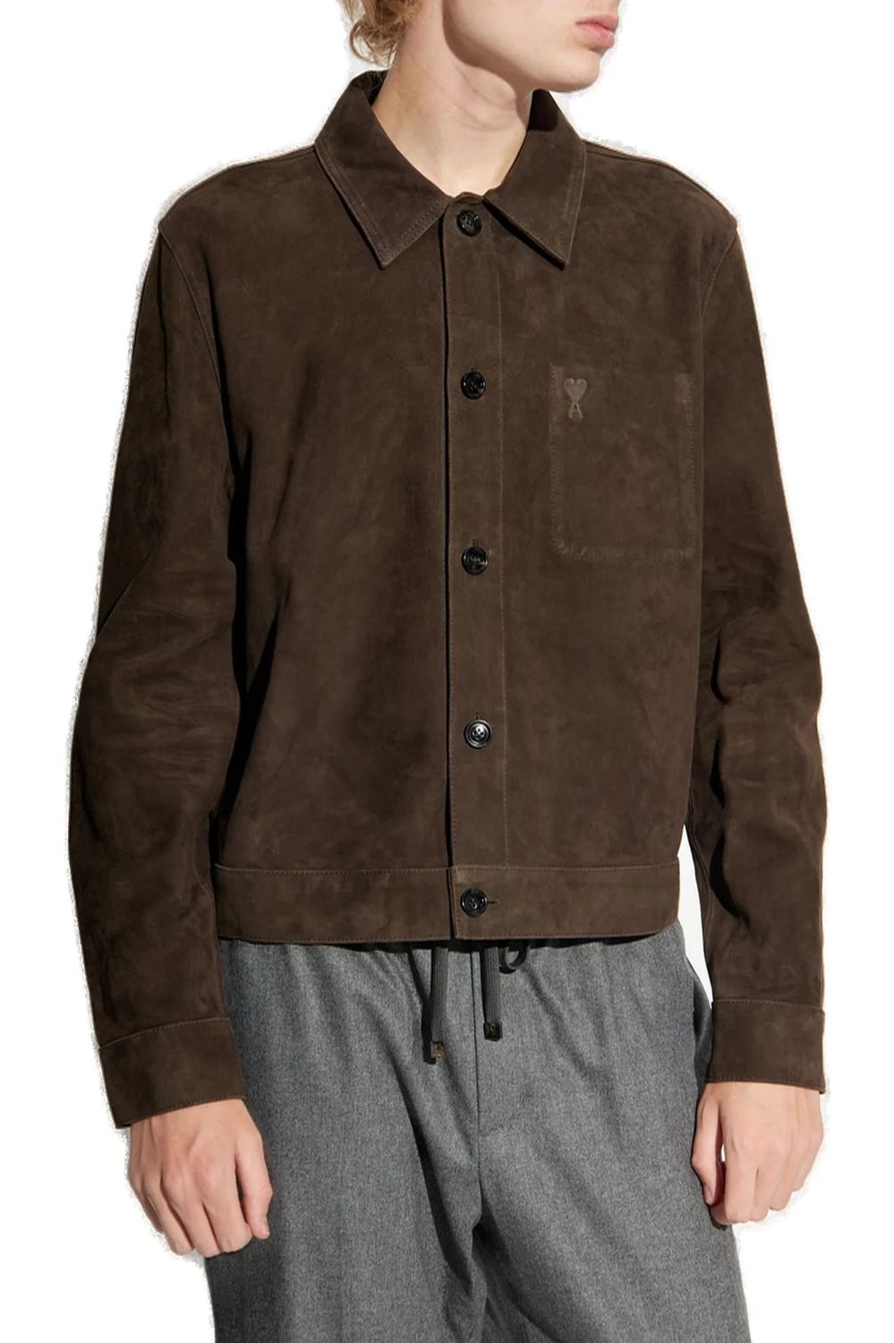 AMI PARIS Classic Buttoned Dover Shirt for Men