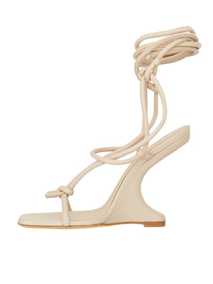 RICKOWENSLILIES Black Cantilever Sandals for Women - SS24 Collection