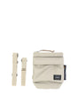 COMME DES GARÇONS HOMME PLUS Men's Beige Crossbody Handbag with Adjustable Strap and Zippered Pockets