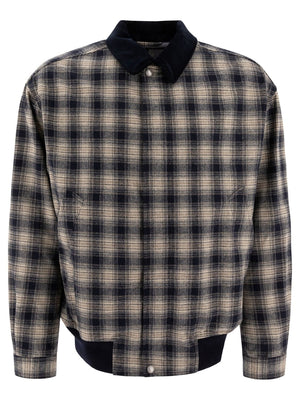 COMME DES GARÇONS HOMME PLUS Boxy Fit Check Bomber Jacket for Men - FW24