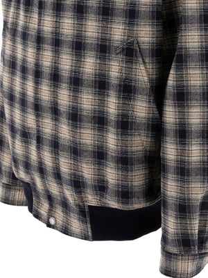 COMME DES GARÇONS HOMME PLUS Boxy Fit Check Bomber Jacket for Men - FW24