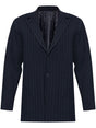 HOMME PLISSE Plissé V-Neck Jacket for Men