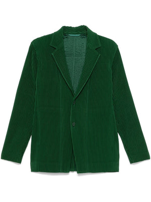 HOMME PLISSE Tailored Pleats 1 Blazer in Grass Green for Men