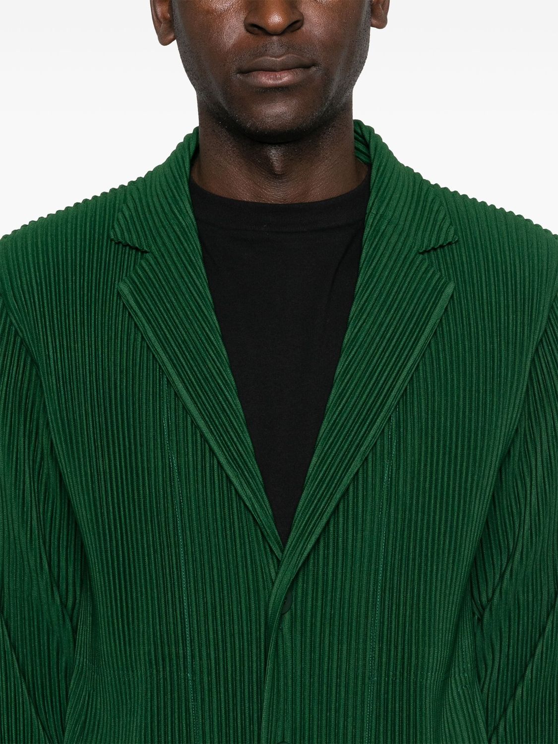 HOMME PLISSE Tailored Pleats 1 Blazer in Grass Green for Men