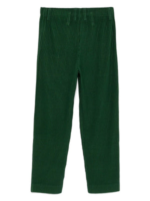 HOMME PLISSE Men's Mid-Rise Pleated Trousers