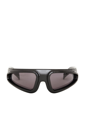 RICK OWENS Classic Black Ryder Sunglasses for Men