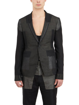 Áo Blazer Lông Cừu Đen Nam - Bộ sưu tập SS24