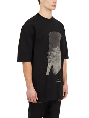 RICK OWENS Ron Jumbo Embroidered Oversized T-Shirt for Men