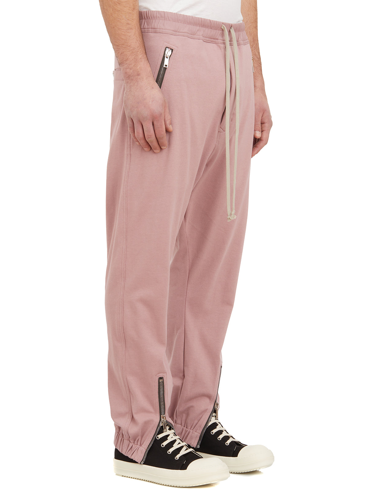 粉色棉质运动长裤男士版 SS24