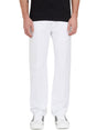 DSQUARED2 Classic White Cotton Jeans for Men - Regular Fit with 5 Pockets and Belt Loops [SS24]