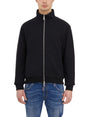 DSQUARED2 Black Zip Front Sweatshirt for Men - SS24