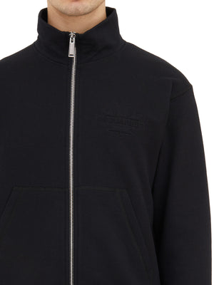 DSQUARED2 Black Zip Front Sweatshirt for Men - SS24