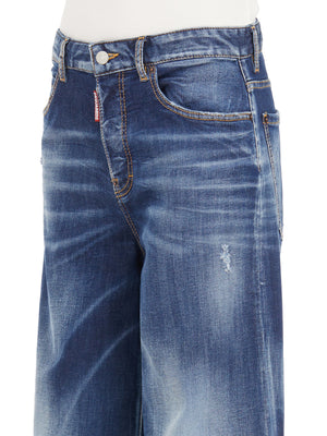 DSQUARED2 Blue Stretch Denim Jeans for Women - SS24 Collection