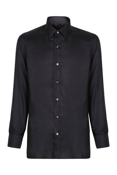 TOM FORD Classic Silk Shirt with Nacre Buttons - Men’s Fashion Essential