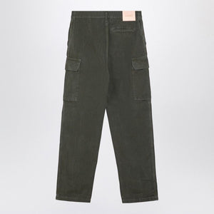 LOEWE Men's Olive Green Cotton Cargo Trousers